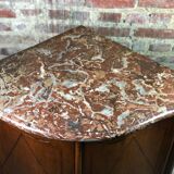 Curved notch in louis xv period marquetry stamped j.b galet