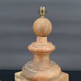 Terracotta pilaster lamp, brutalist style, France, Mid-Century