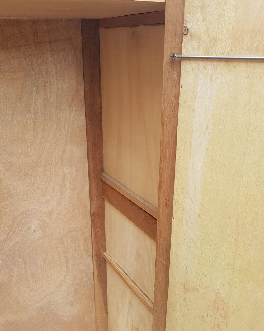 Wardrobe wooden vintage 60