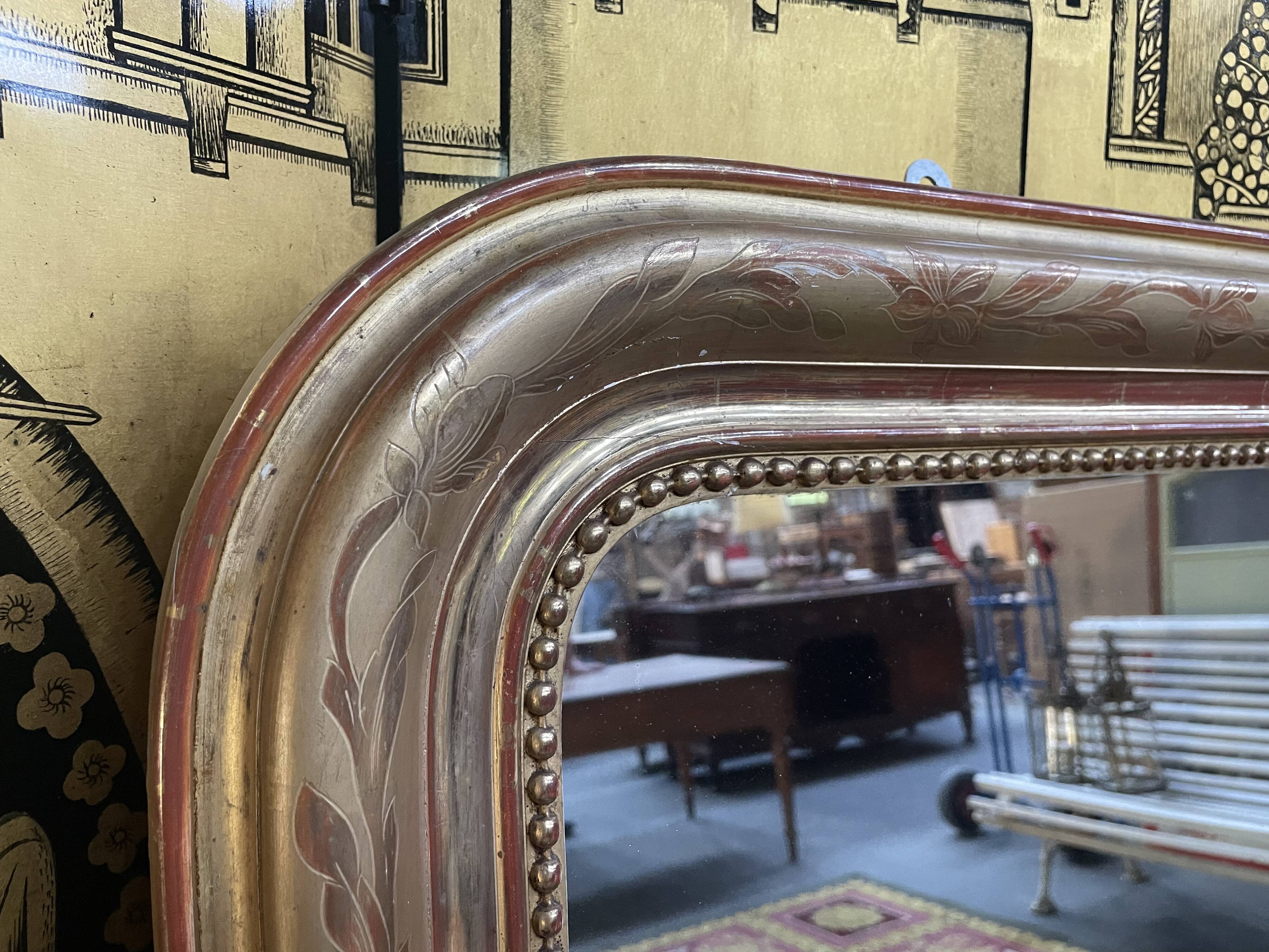 Mirror era Louis Philippe gold leaf 94x127cm