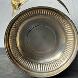 Champagne bucket with swans, in silver and gold metal, attributed to Christofle, 1940/1950