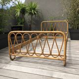 Rattan bed 50s