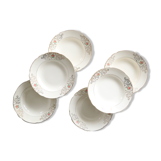 Service d'assiettes creuses Villeroy et Boch, vintage