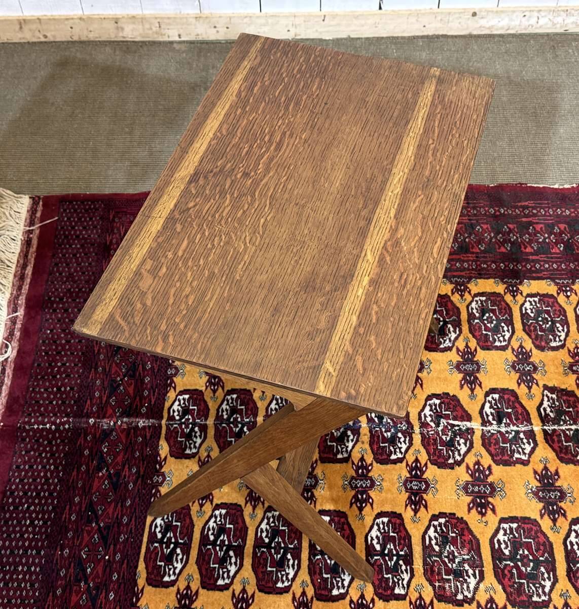 1970s oak side table