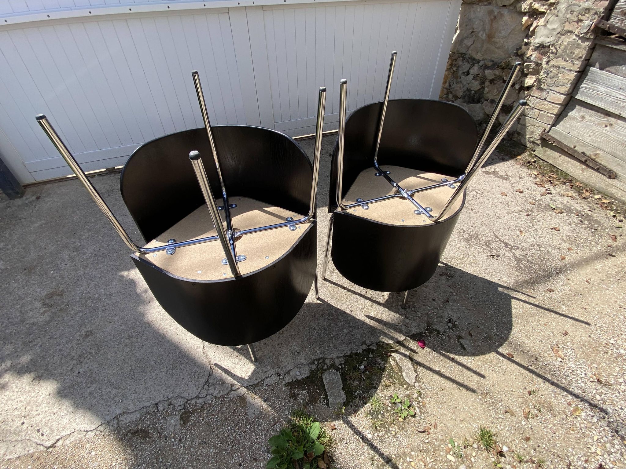 Fusion model table and 4 chairs set by Sandra Kragnert Swedish 90s