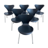 6 chaises Série 7 par Arne Jacobsen pour Fritz Hansen