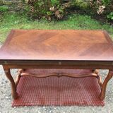 Modular vintage oak coffee table with Albert Ducrot's magical system