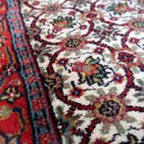 Vintage Indian Mahal handmade carpet 78cm x 125cm 1970s