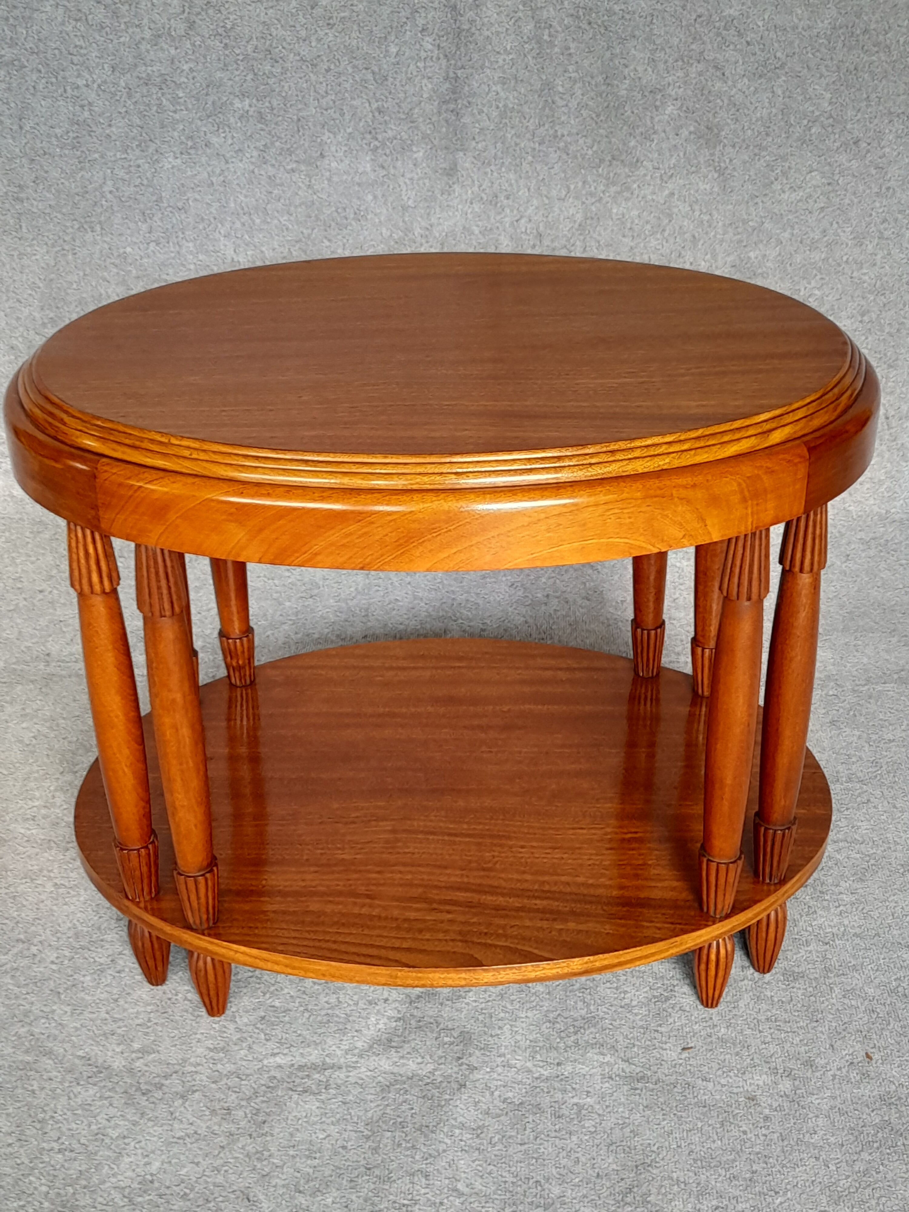 Art Deco period oval coffee table