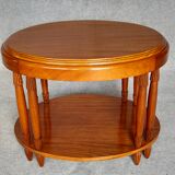 Table basse ovale d'époque art déco