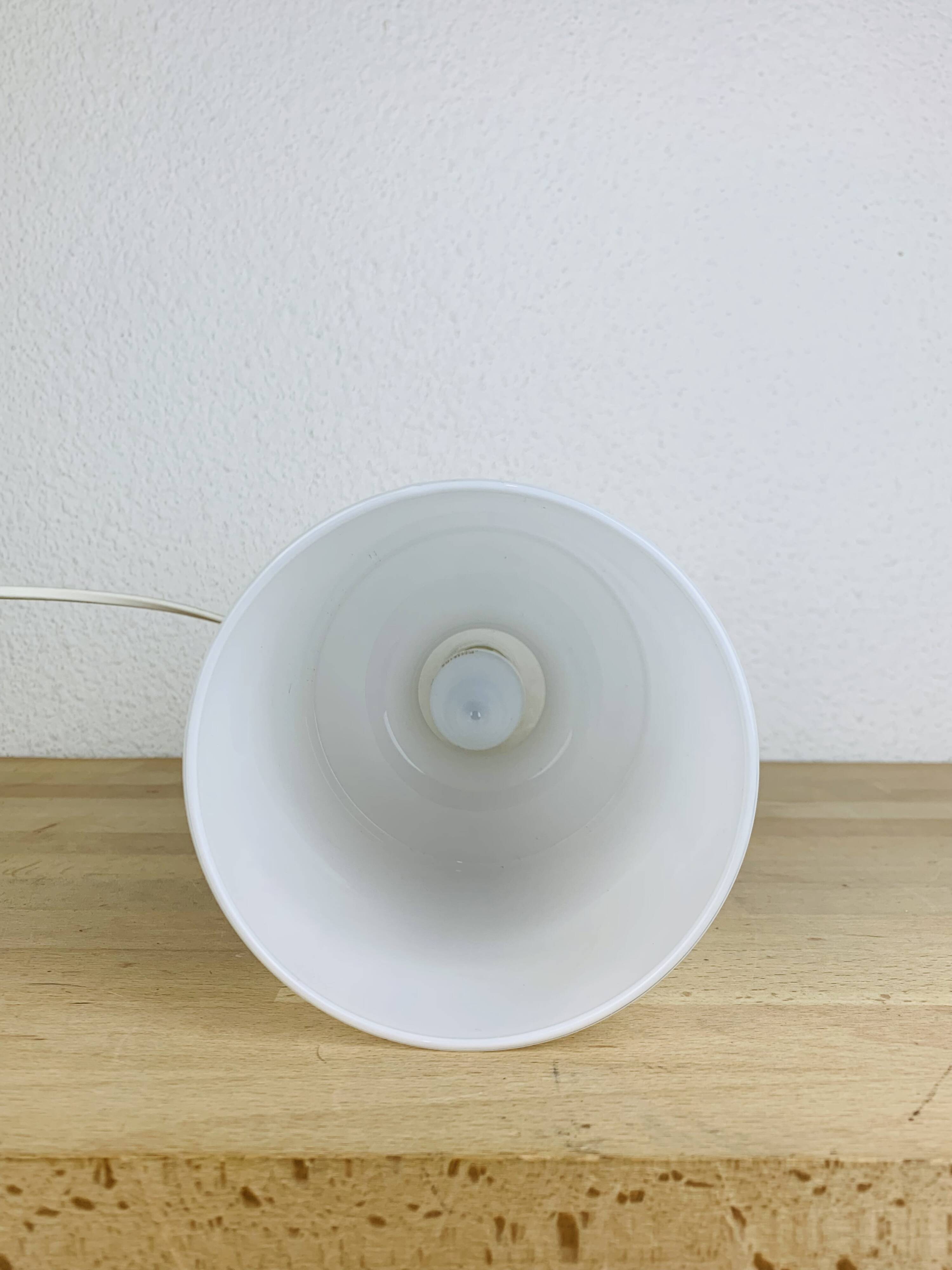 Ikea Lykta lamp, matte white glass, vintage