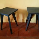 Pair of bedside black vintage