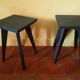 Paire de chevets vintage noirs