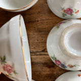 Small faceted bowls - porcelain