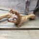 Set de 6 porte couteaux chien en bois