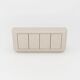Contemporary Handmade Textured Plaster Sideboard with Walnut Interior