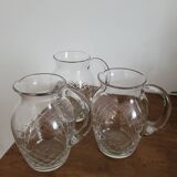 Chiseled/cut crystal pitcher