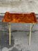 Desserte pliante scandinave en palissandre et acier doré, 1980