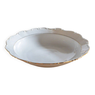 White presentation plate / serving plate "Mathilde"
