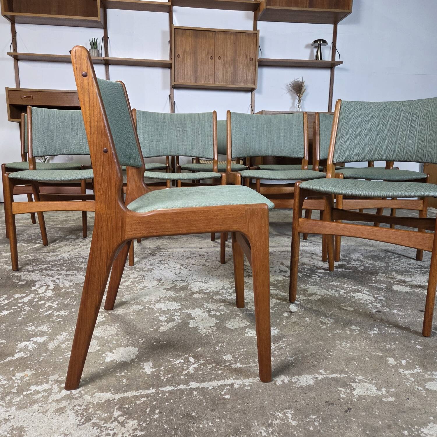10x Erik Buch modèle 89, chaise danoise vintage Anderstrup des années 1960