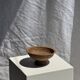 Small bowl on a pedestal made of woven Indonesian rattan D18 H9