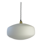 Large old opaline suspension xl 35 cm vintage