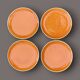 Set of 8 vintage Salins plates – Deauville Corail model
