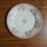 Opaque porcelain plate from Gien - Mariette series