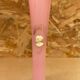 Old Pink Opaline Soliflore Vase + Vintage Gold & Camé Decor