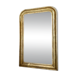 Louis-Philippe antique mirror with silver leaf, 19th century.
