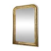 Louis-Philippe antique mirror with silver leaf, 19th century.