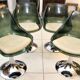 1960s Roche-Bobois set table + glass + 4 chairs, Tulip feet