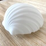 Opaline shell ceiling lamp