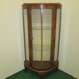 English art deco walnut showcase