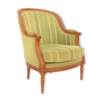 Fauteuil bergère de style Louis XVI