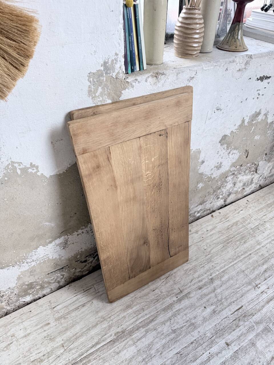 Solid oak farmhouse table with extensions (190-280cm) 1950