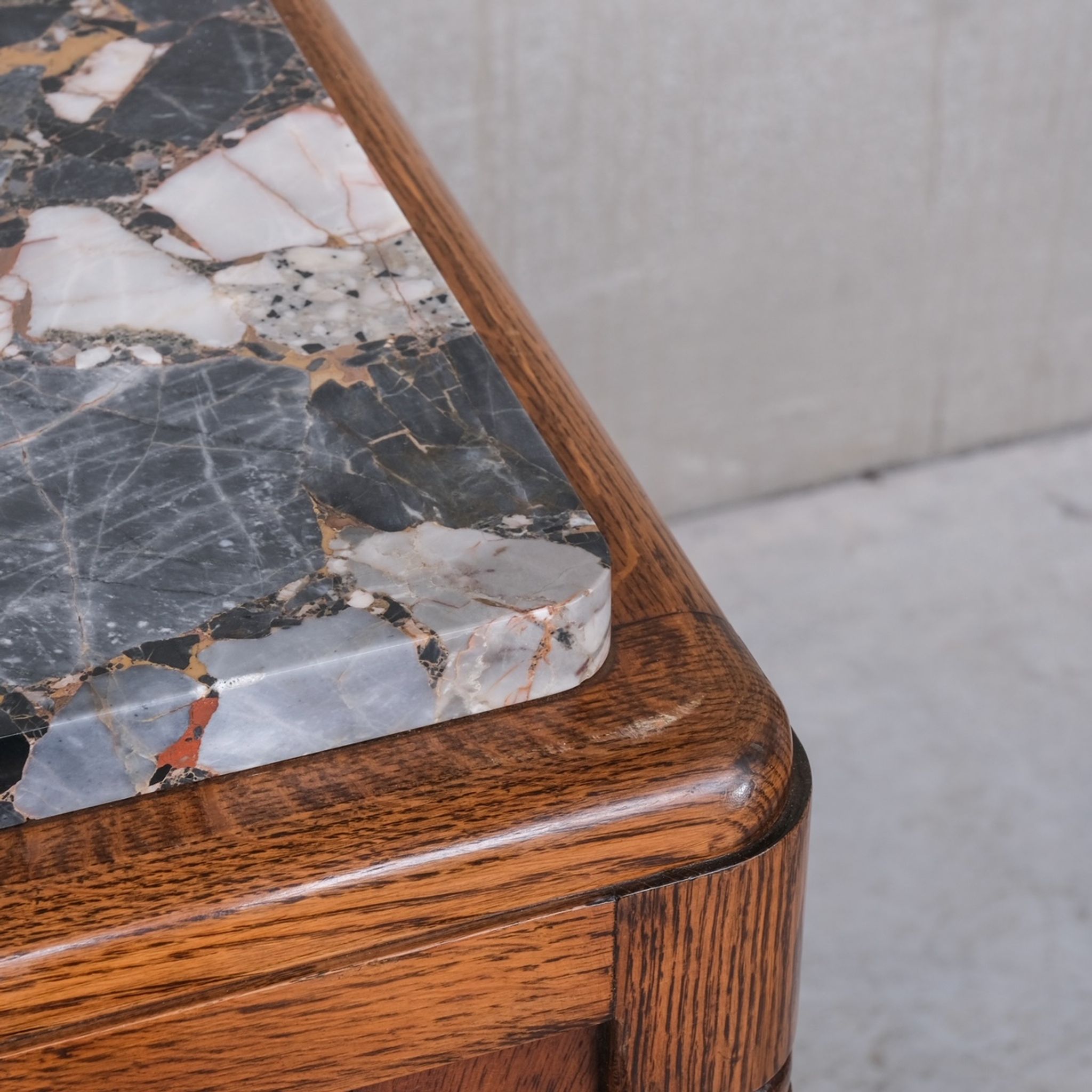 Art Deco French Marble Credenza or Sideboard