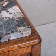 Art Deco French Marble Credenza or Sideboard