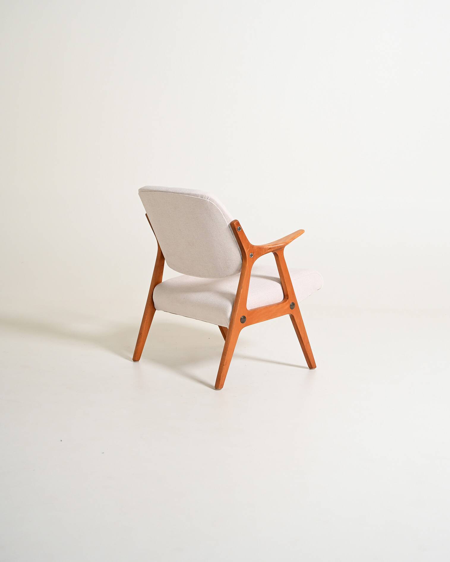 Scandinavian oak armchair, 1960s
