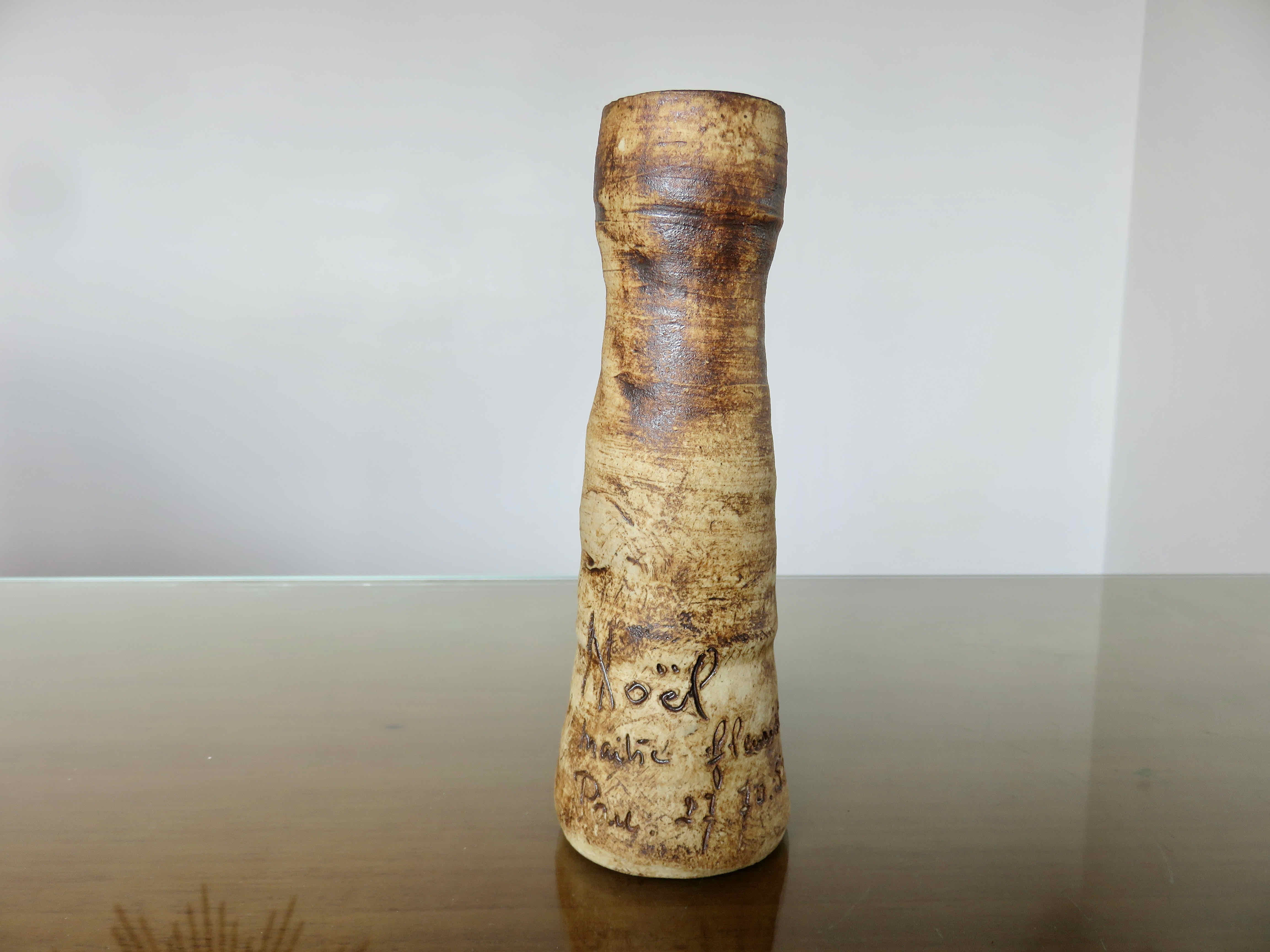 Sandstone vase, Pottery of the Colombier, 50s 60s