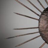 Sunburst Ceiling Lamp in Iron, 1950s