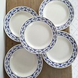 Retro blue pink plates