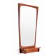 Danish mid-century design mirror with teak frame