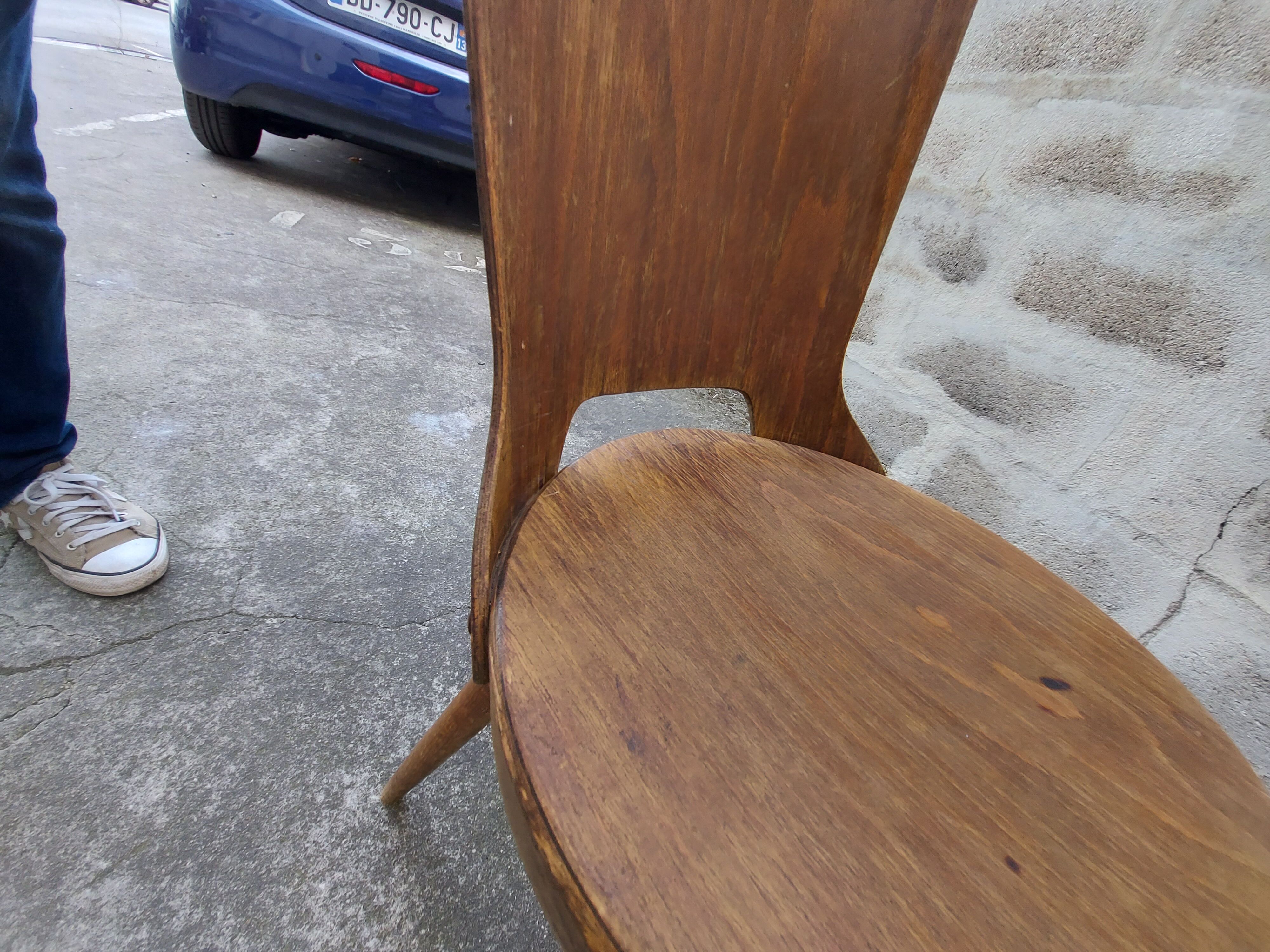 Set of 2 Baumann wooden chairs