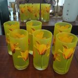 Six Orangeade Glasses 80'