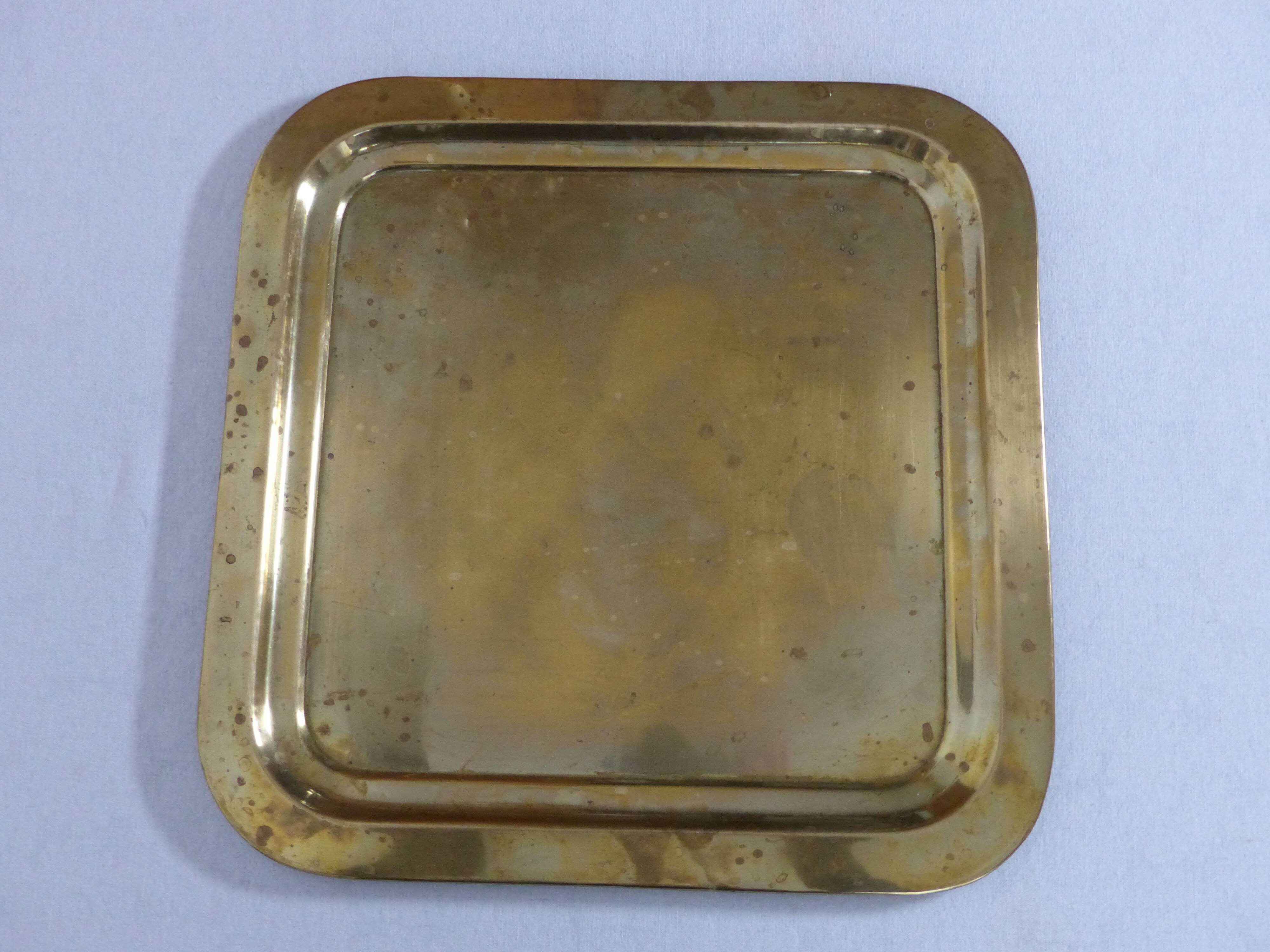 Brass square tray