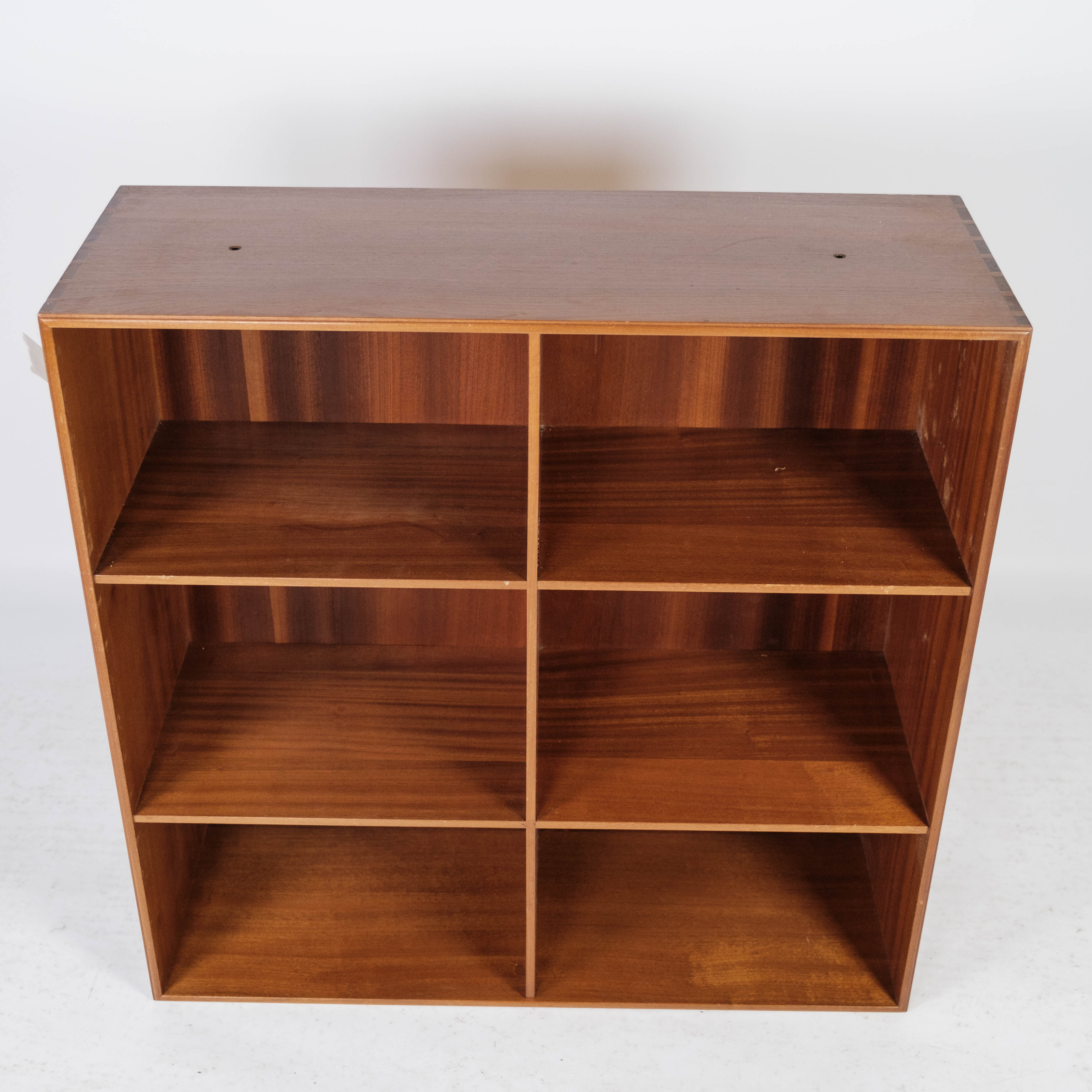 Bookcase in light mahogany designed by Mogens Koch and manufactured by Rud Rasmussen in the 1960s.