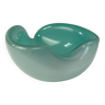 Vintage Murano Glass Dish - Turquoise and White - attributed to Archimede Seguso
