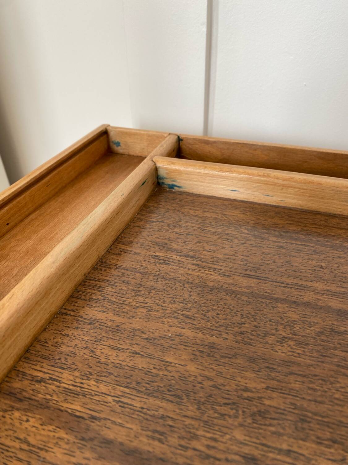 Vintage folding desk in wood and metal – 1960s