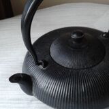 Chinese teapot black cast iron